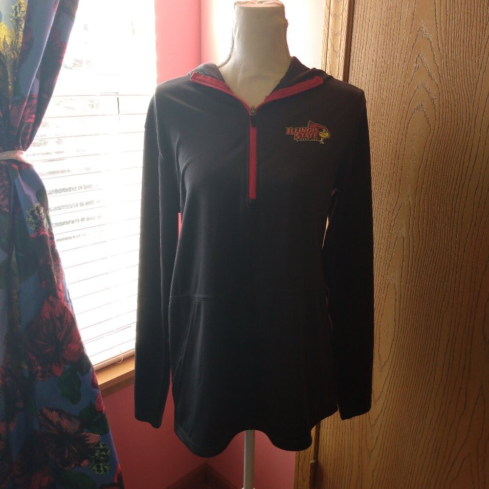 ISU Illinois State Redbirds Women's Size Medium (38/40) Quarter Zip-Up Jacket